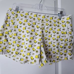 J Crew lemon print shorts